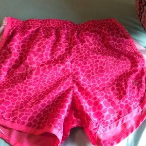 Pink leopard shorts